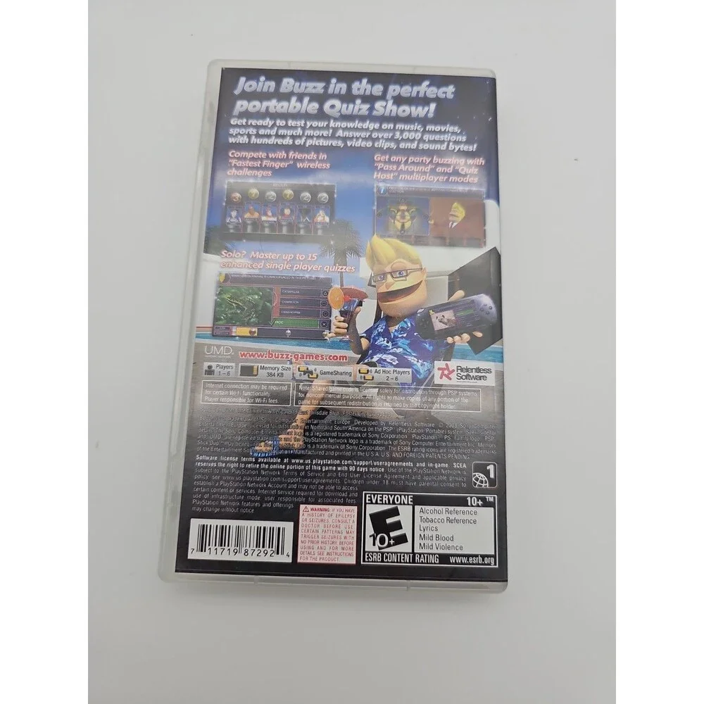 Buzz Master Quiz (Sony PSP, 2008)